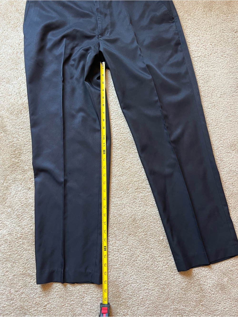 Walter Hagen Mens 36x30 Black Golf Pants Flat Front Dress Slacks - Picture 5 of 6